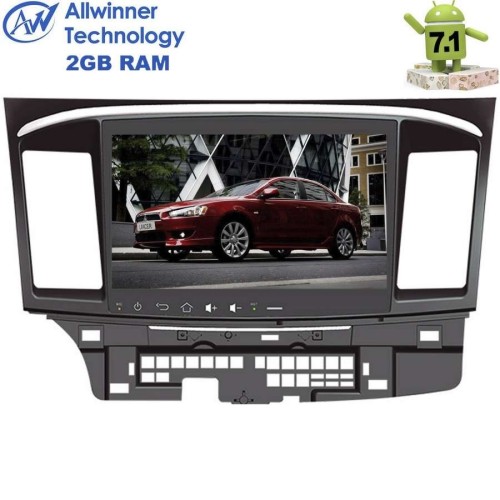 Штатная магнитола Mitsubishi Lancer X 2007-2016 LeTrun 2243 на Android 7.1.1 Allwinner T3