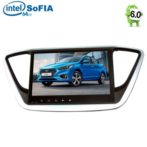 Штатная магнитола Hyundai Solaris II 2017-2017 LeTrun 2179 на Android 6.0.1 Intel SoFIA