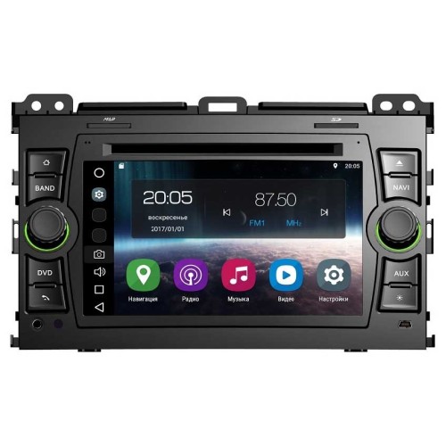 Магнитола FarCar S200 для Toyota LC Prado 120 2002-2009 на Android 8.0 (V456)