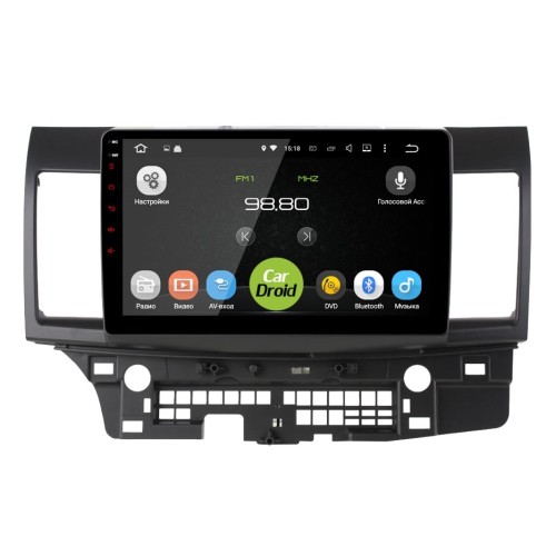 Штатная магнитола Roximo CarDroid RD-2612F Mitsubishi Lancer X 2007-2016 (Android 10.0) DSP