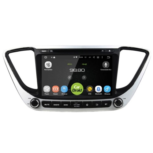 Штатная магнитола Roximo CarDroid RD-2011 Hyundai Solaris 2017-2020 на Android 9.0