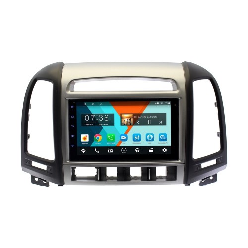 Магнитола в штатное место Hyundai Santa Fe 2010+ с отверстиями для 4-х кнопок Wide Media MT7127MF-1/16