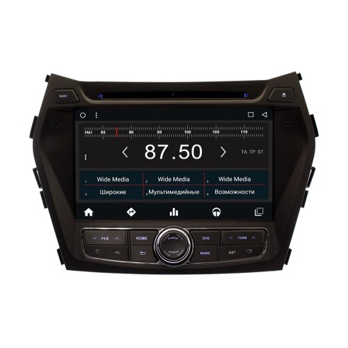 Штатная магнитола Hyundai Santa Fe, ix45 2012+ Wide Media WM-VS8A302NB-1/16