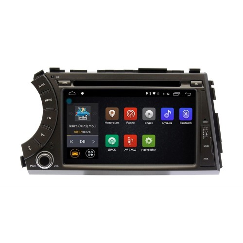 Штатная магнитола SsangYong Kyron, Actyon,Korando Sports 2005-2018 Ksize DVA-ZN7053