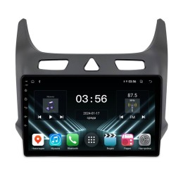 Штатная магнитола Farcar DX3334M для Chevrolet Cobalt 2011-2024 черный матовый на Android 13.0