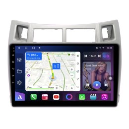 Магнитола Farcar XL3022M (S500 PLUS) (6/128ГБ) для Toyota Yaris, Vitz, Platz 2005-2012 серебро на Android 13.0